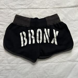 D.i.a. Black & white Bronx print shorts drawstring waist Size xxs